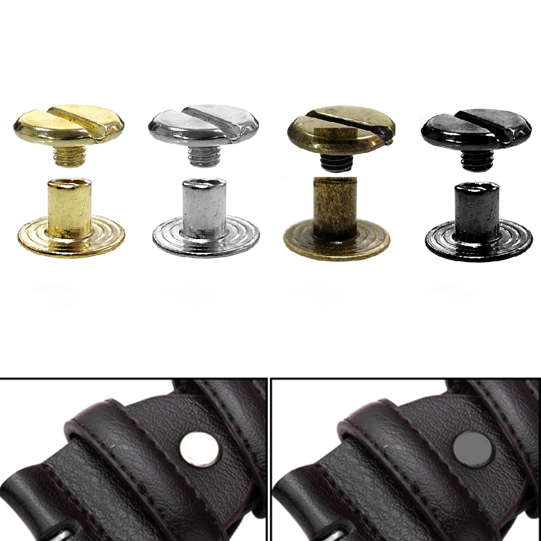 Rivet Setter Tool - 10 adet Deri El Sanatları Chicago