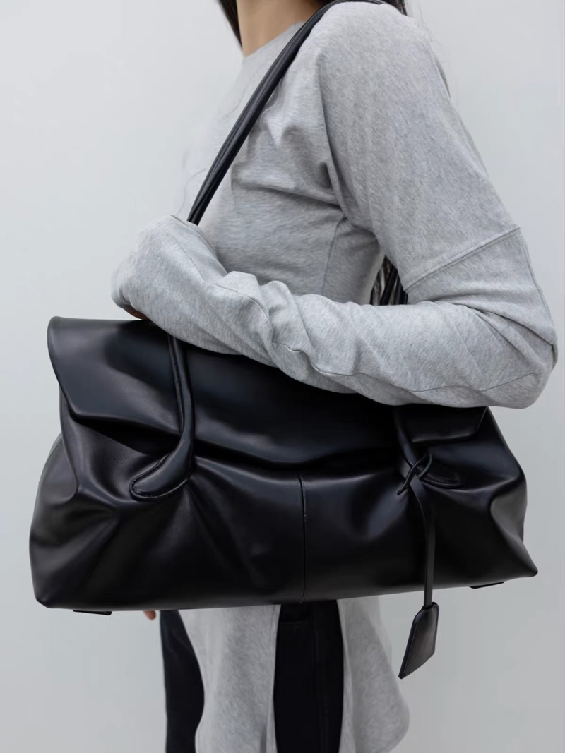 Leatherwork Designs - Marka Tasarımcı Büyük Kapasiteli Hobo Omuz
