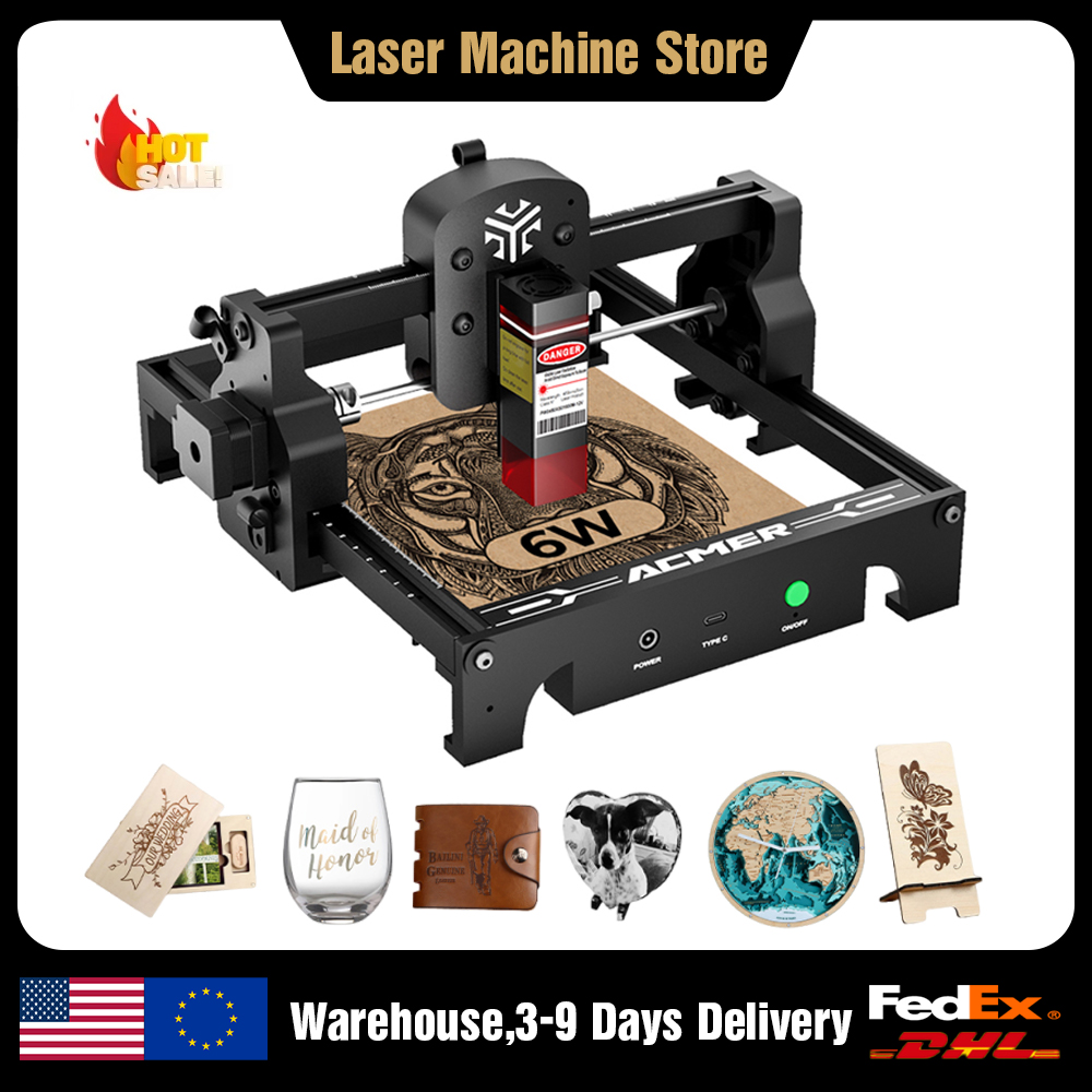 Leatherwork Machine - Lazer Oyma Makinesi 6W/3.5W/2.5W, Ahşap İşleme