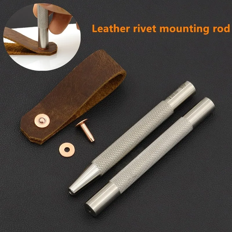 Rivet Setter Tool - Kalıcı bakır perçin montaj çubuk büyük/küçük