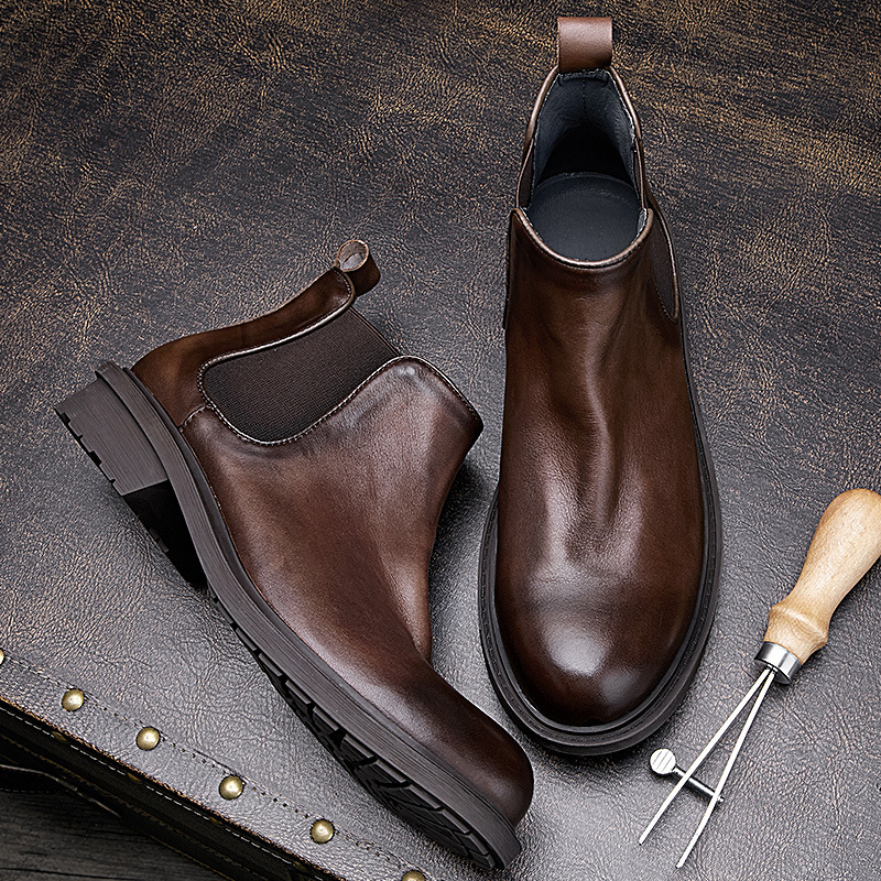 Leatherwork Designs - Erkek Sonbahar Motosiklet Botları | Hakiki