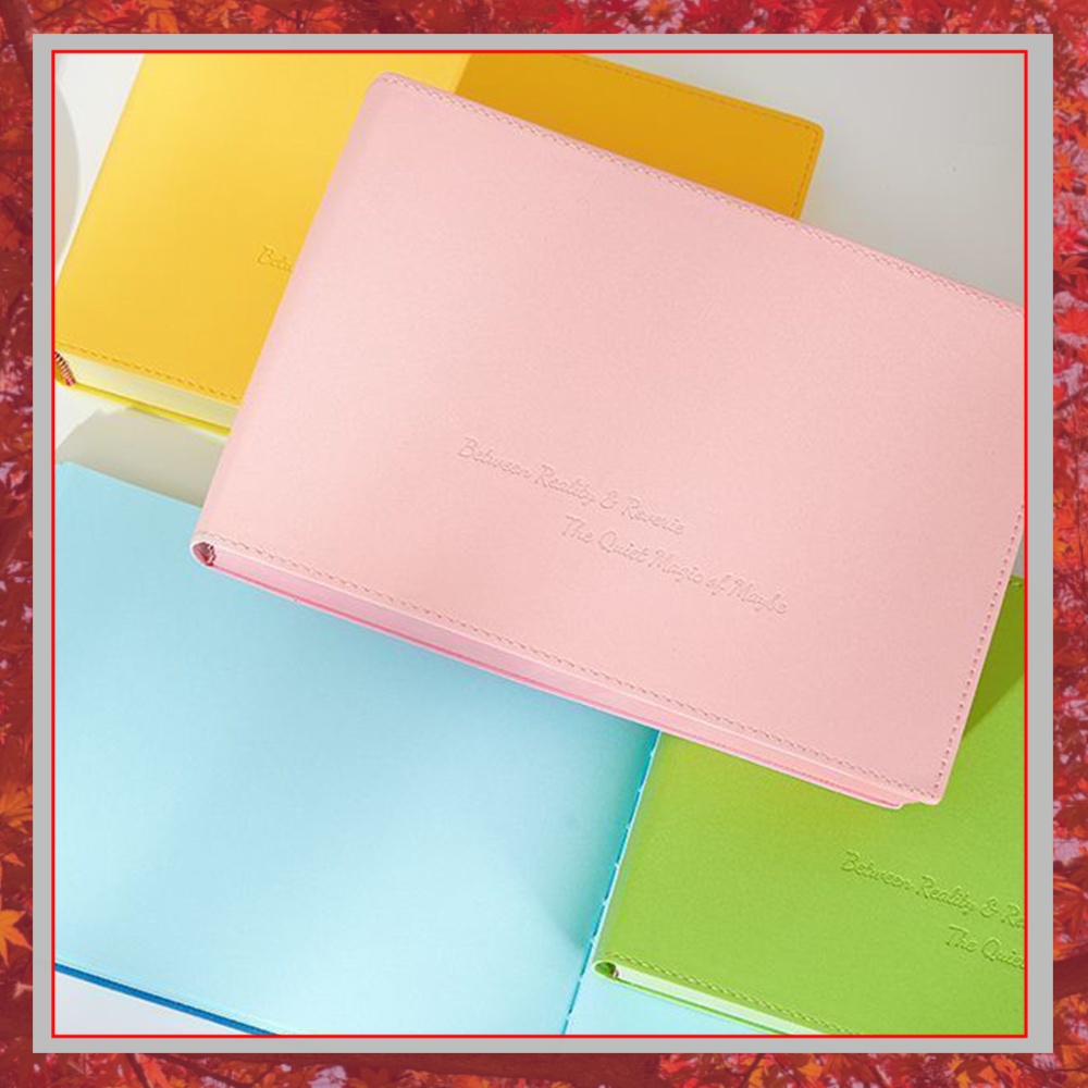 Leather Work Diary Covers - Kalın Kapaklı, Renkli Sayfalı 720 Sayfa