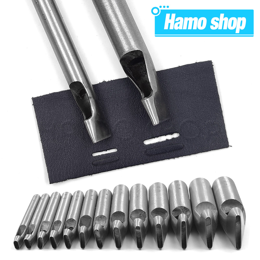 Rivet Setter Tool - 2mm/3mm Genişlikte Deri Oval Şekilli Delik