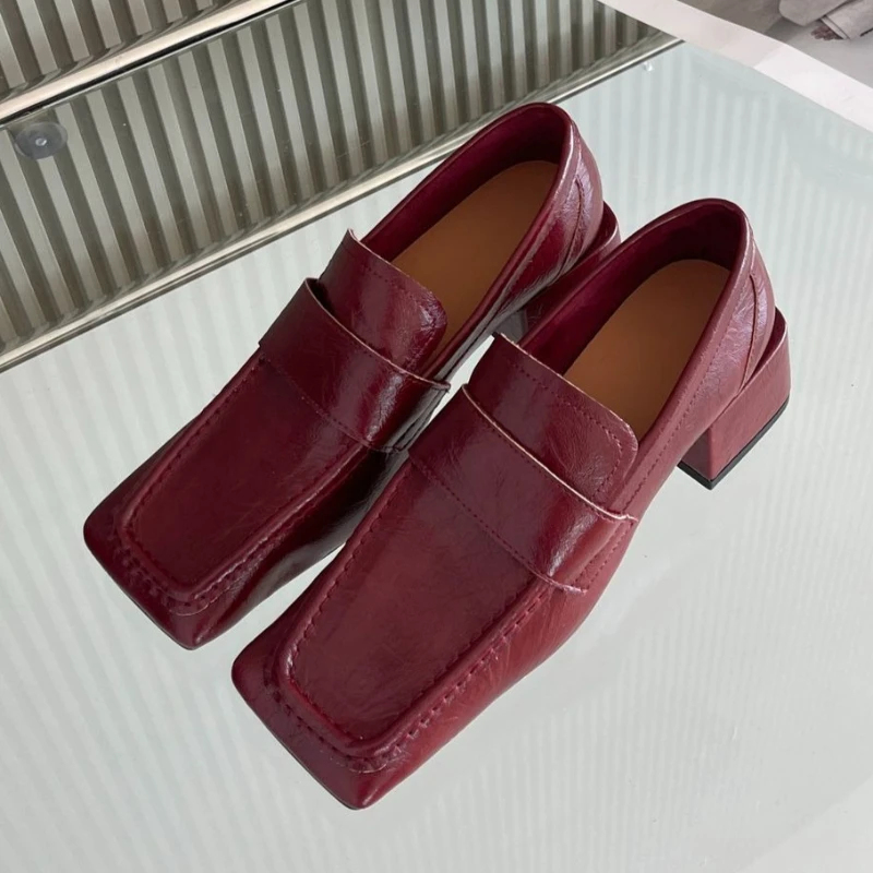 Kadın Kare Burun Kalın Topuklu - Leatherwork Designs incelemesi ve fiyatı