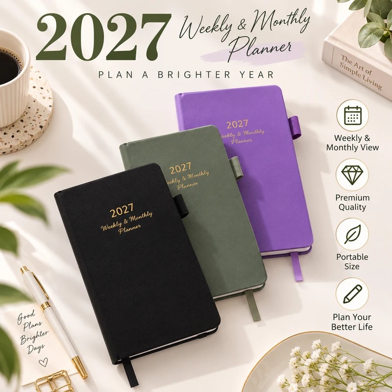 2027 Haftalık ve Aylık Planlay - Leather Work Diary Covers incelemesi ve fiyatı