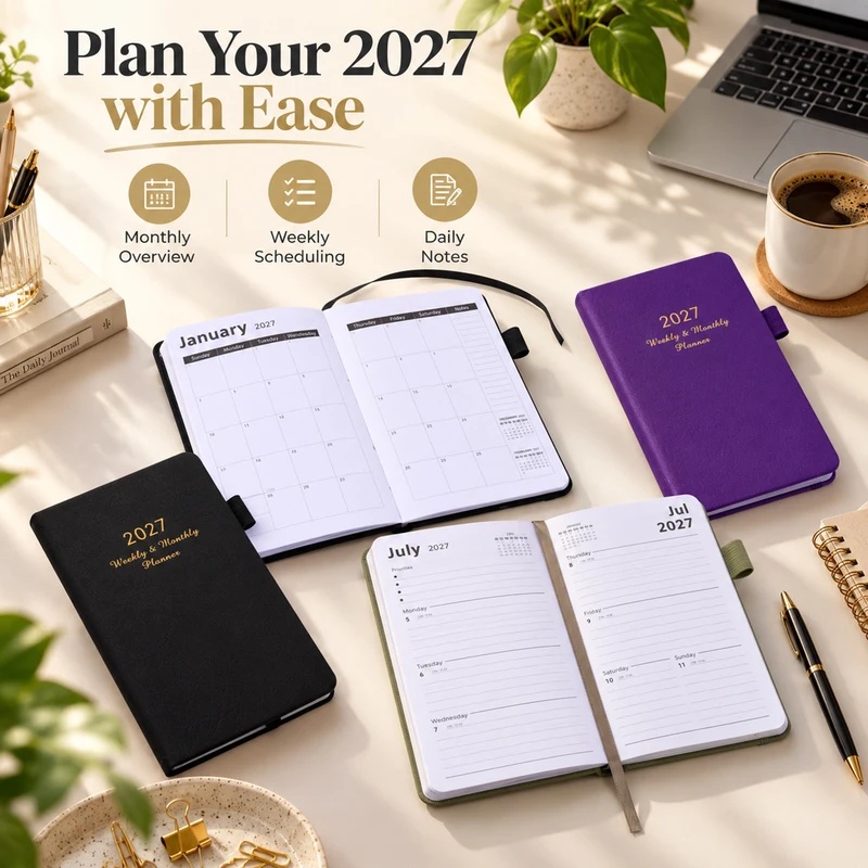 2027 Haftalık ve Aylık Planlay - Leather Work Diary Covers incelemesi ve fiyatı